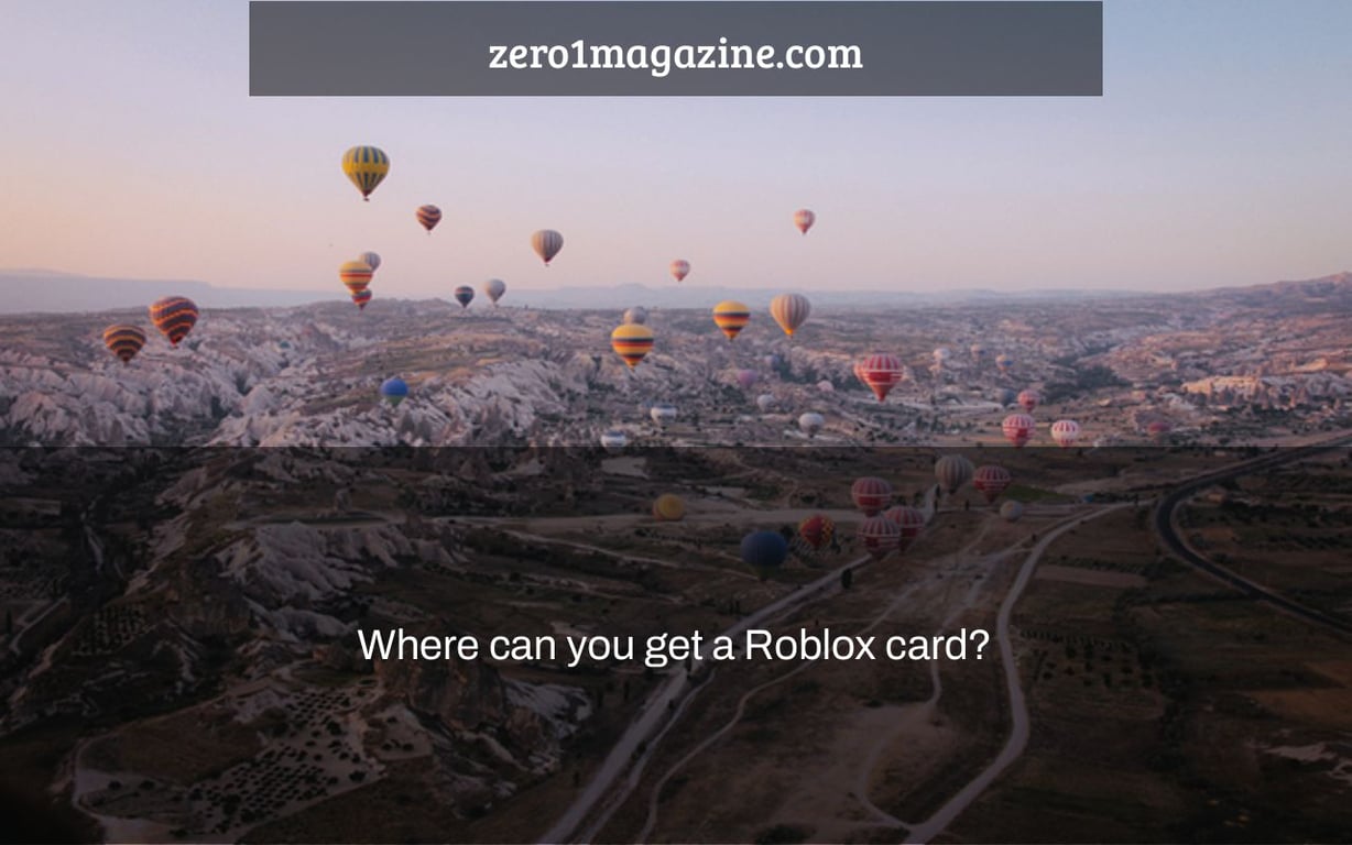 Where can you get a Roblox card?