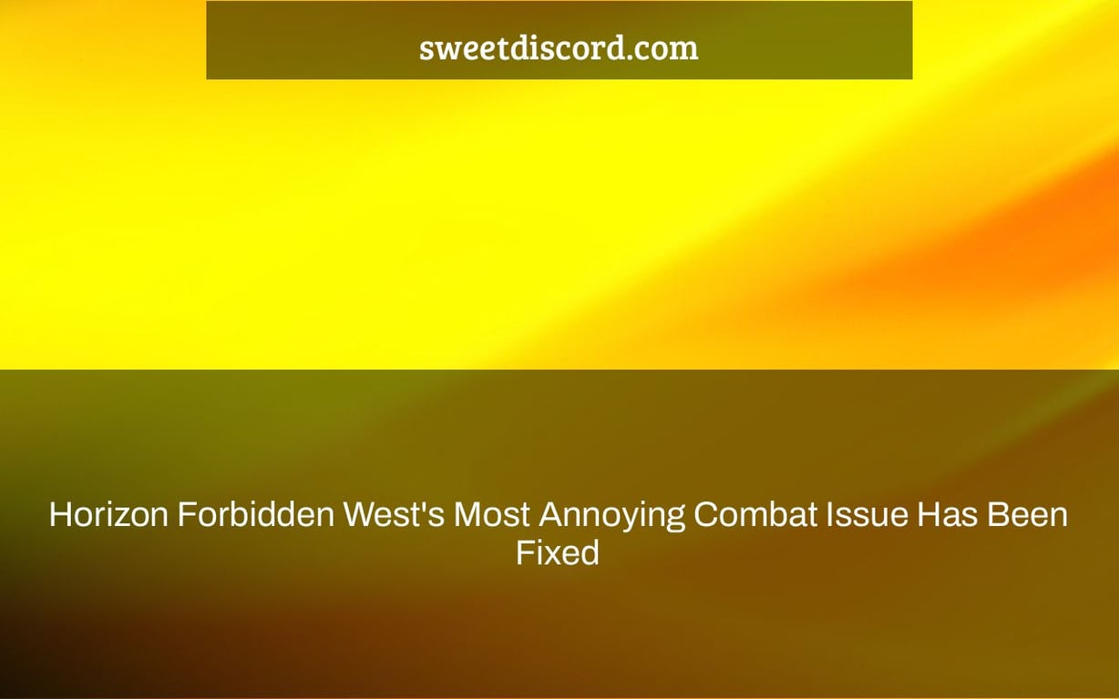 Horizon Forbidden West's Most Annoying Combat Issue Has Been Fixed