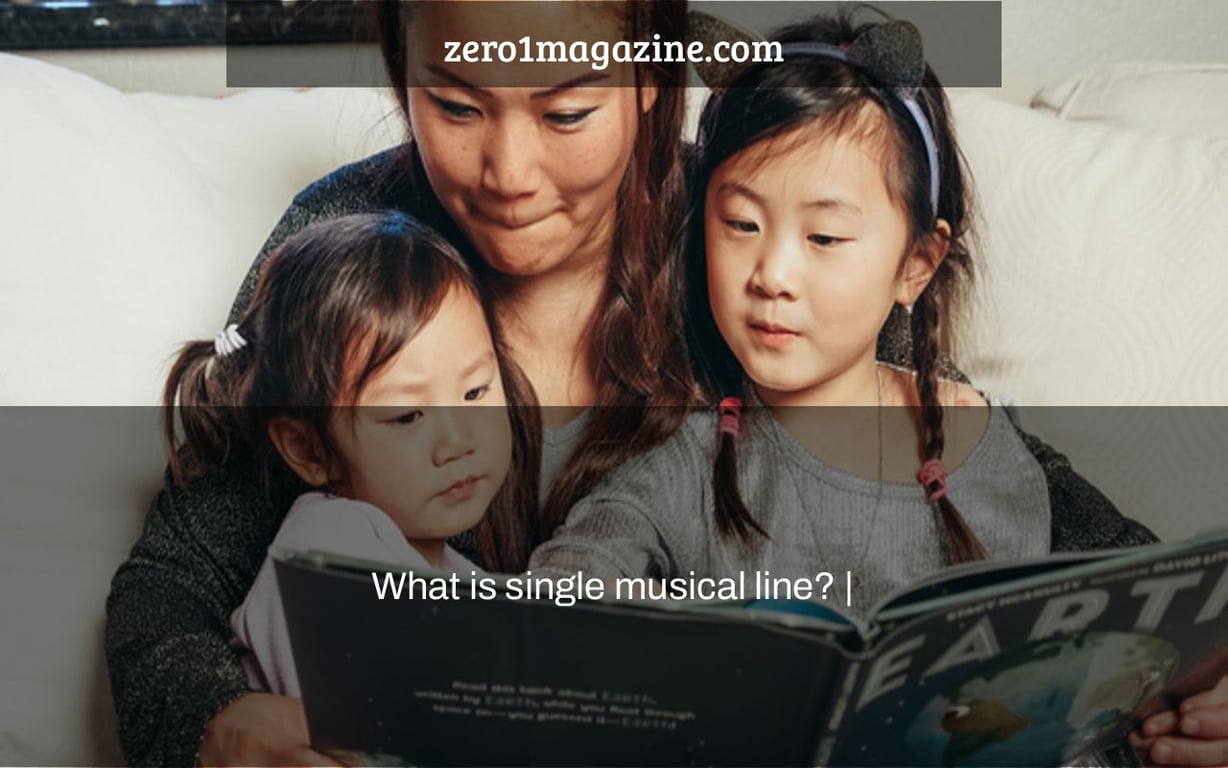 What is single musical line? |