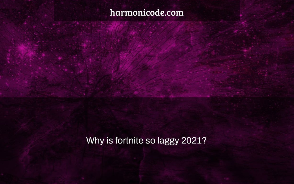 Why is fortnite so laggy 2021?