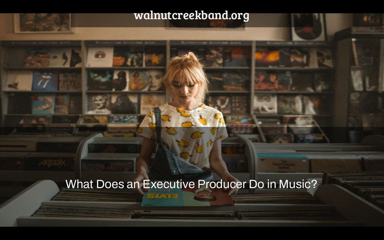 What Does an Executive Producer Do in Music?