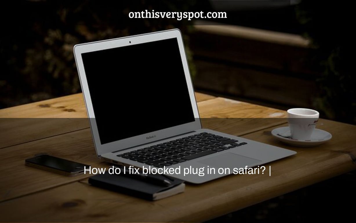 How do I fix blocked plug in on safari? |