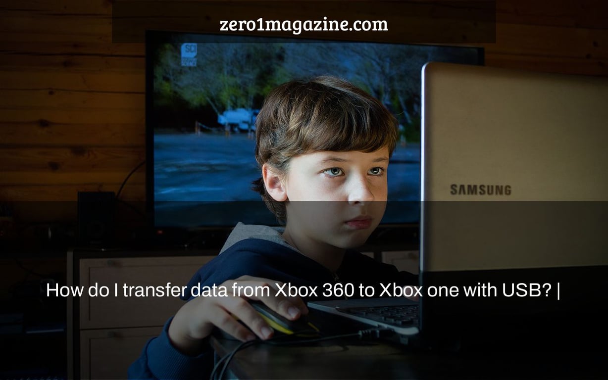 How do I transfer data from Xbox 360 to Xbox one with USB? |