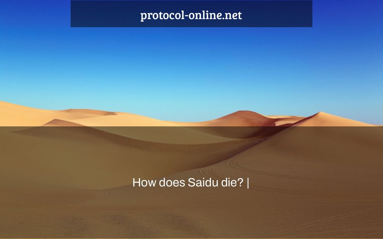 How does Saidu die? |