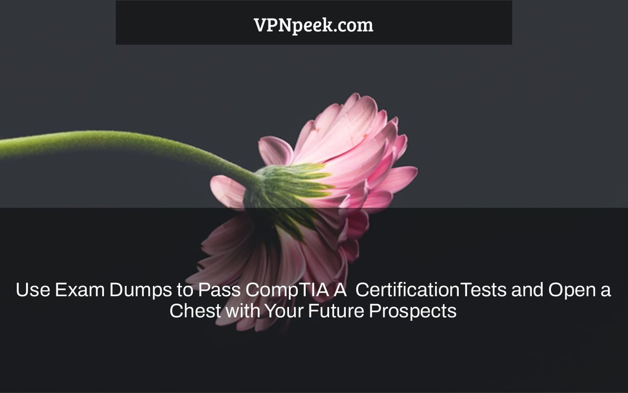 Use Exam Dumps to Pass CompTIA A+ CertificationTests and Open a Chest with Your Future Prospects
