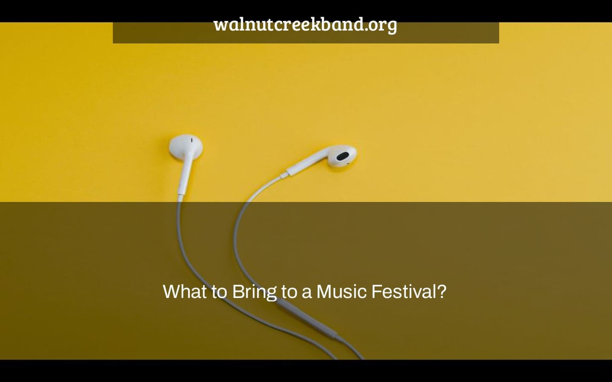 What to Bring to a Music Festival?