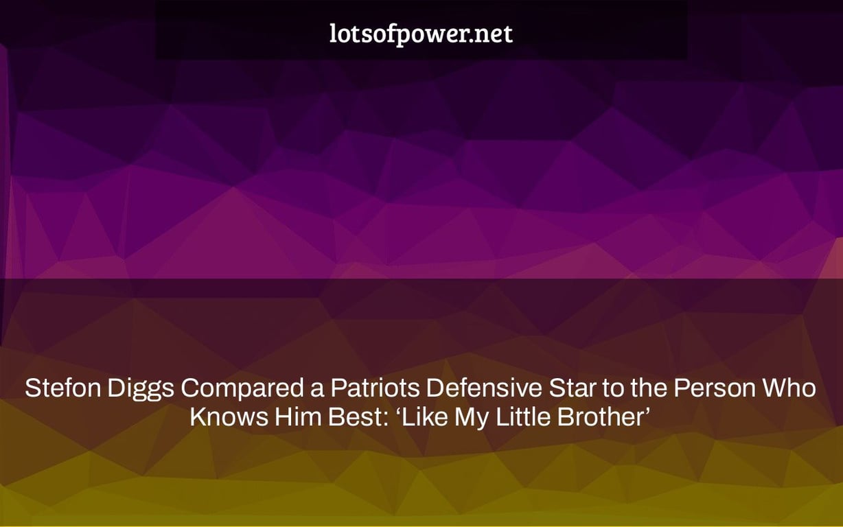 Stefon Diggs Compared a Patriots Defensive Star to the Person Who Knows Him Best: ‘Like My Little Brother’