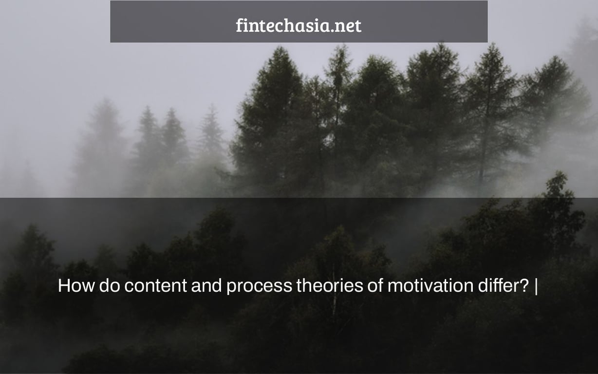 How do content and process theories of motivation differ? |