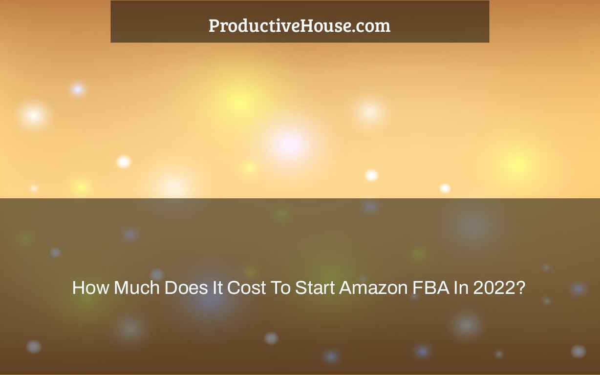 How Much Does It Cost To Start Amazon FBA In 2022?