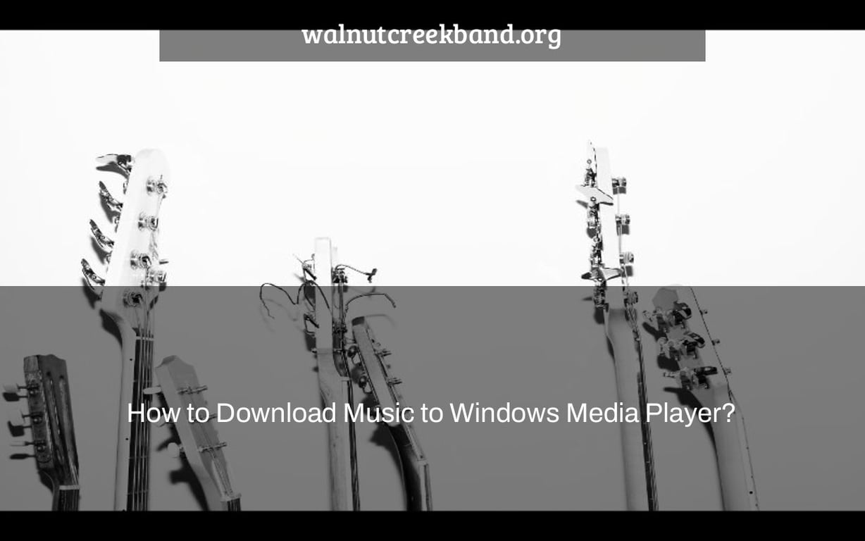 How to Download Music to Windows Media Player?