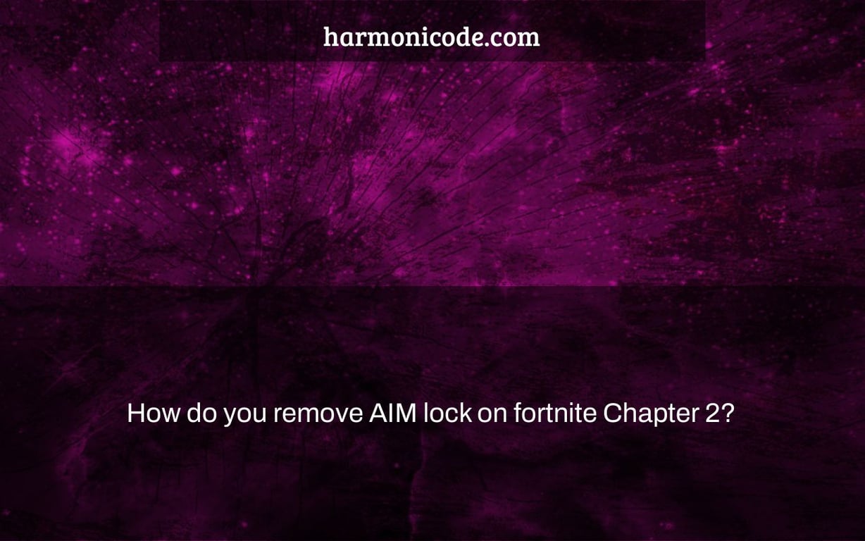 How do you remove AIM lock on fortnite Chapter 2?