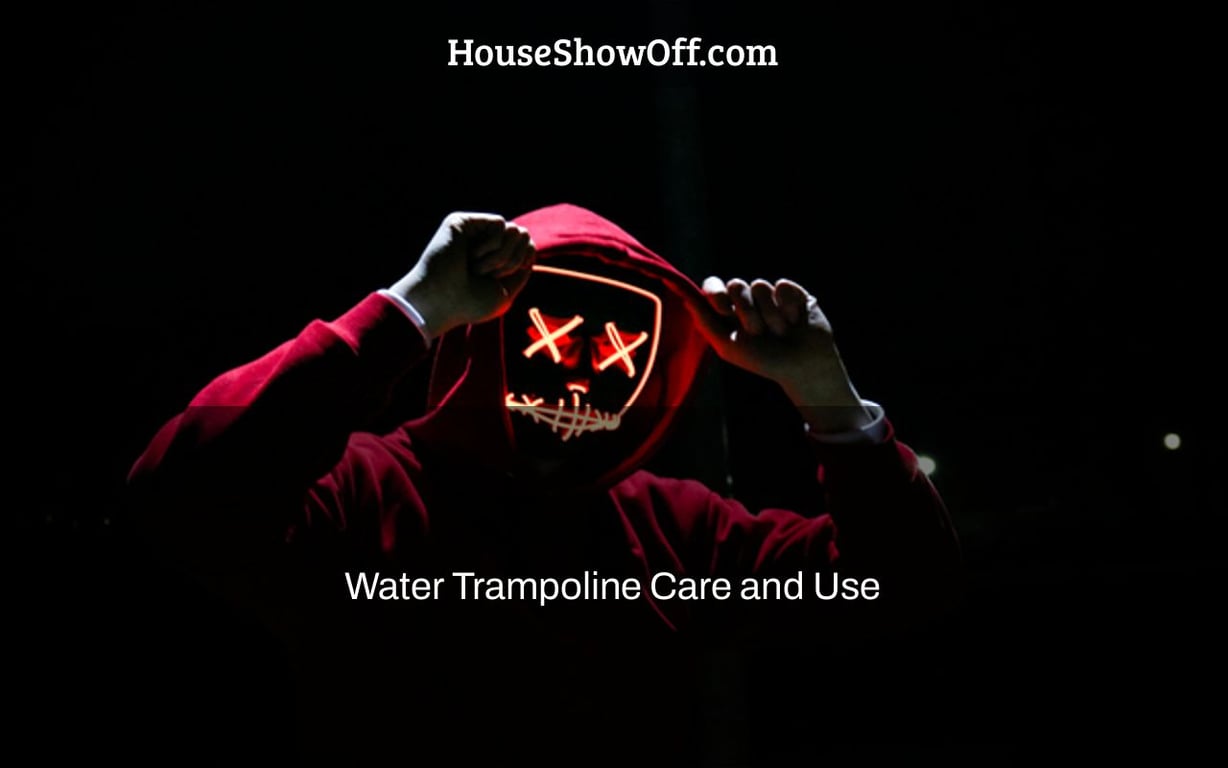 Water Trampoline Care and Use
