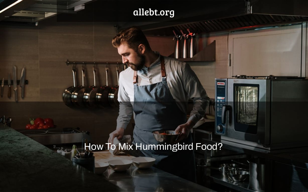 How To Mix Hummingbird Food?