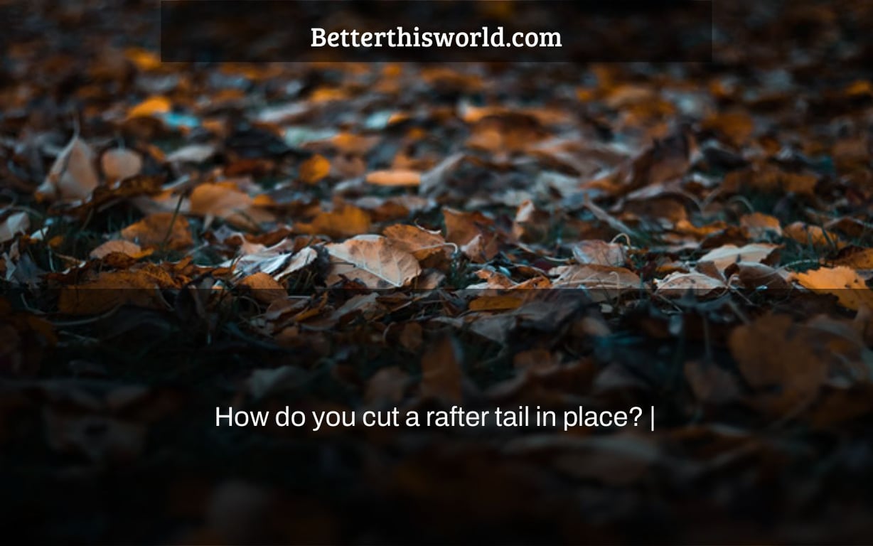 How do you cut a rafter tail in place? |