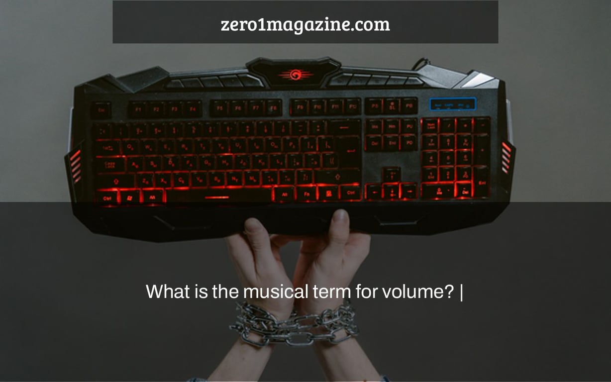 What is the musical term for volume? |