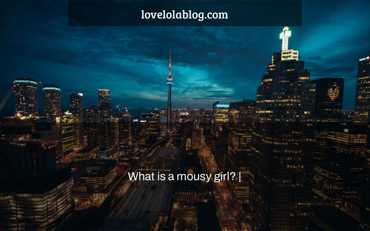 What is a mousy girl? |