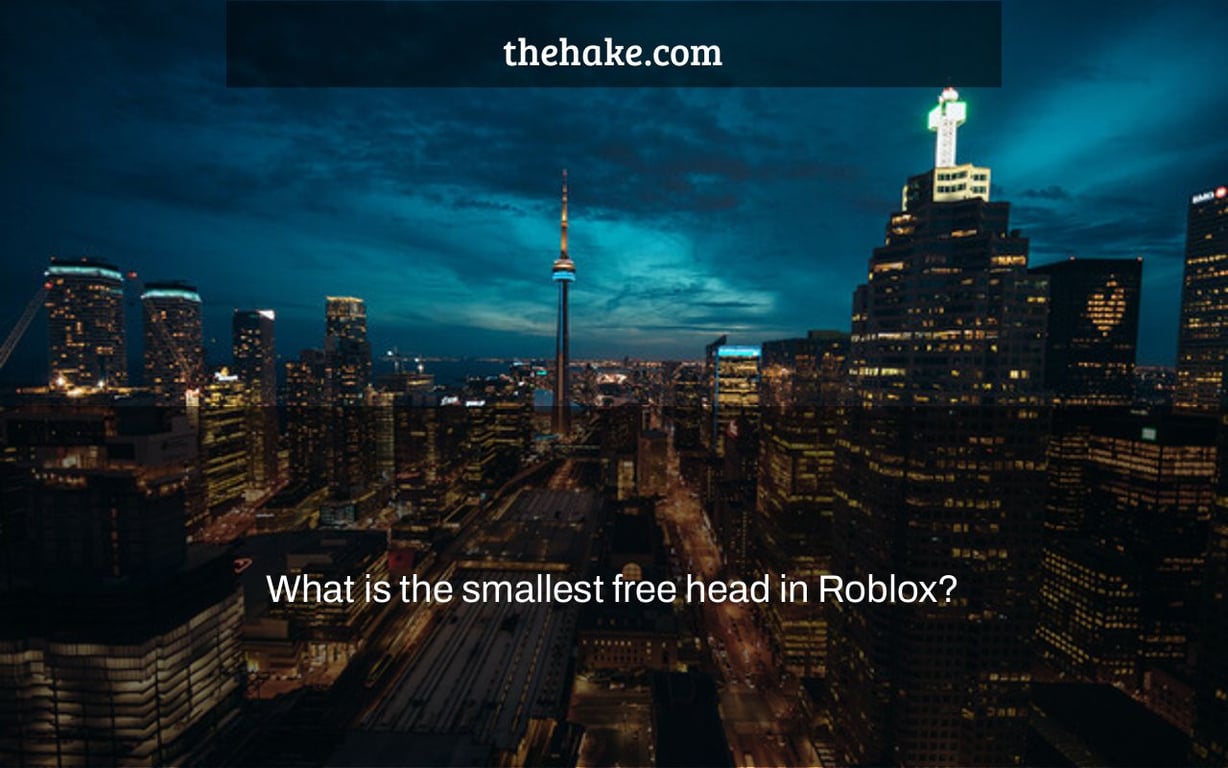 What is the smallest free head in Roblox?