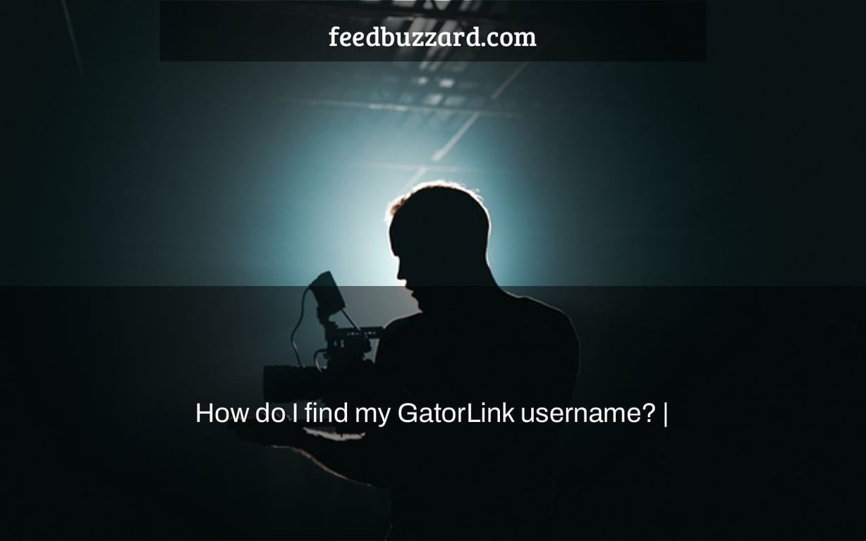 How do I find my GatorLink username? |