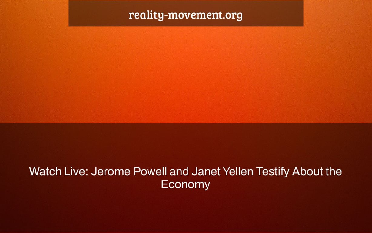 Watch Live: Jerome Powell and Janet Yellen Testify About the Economy