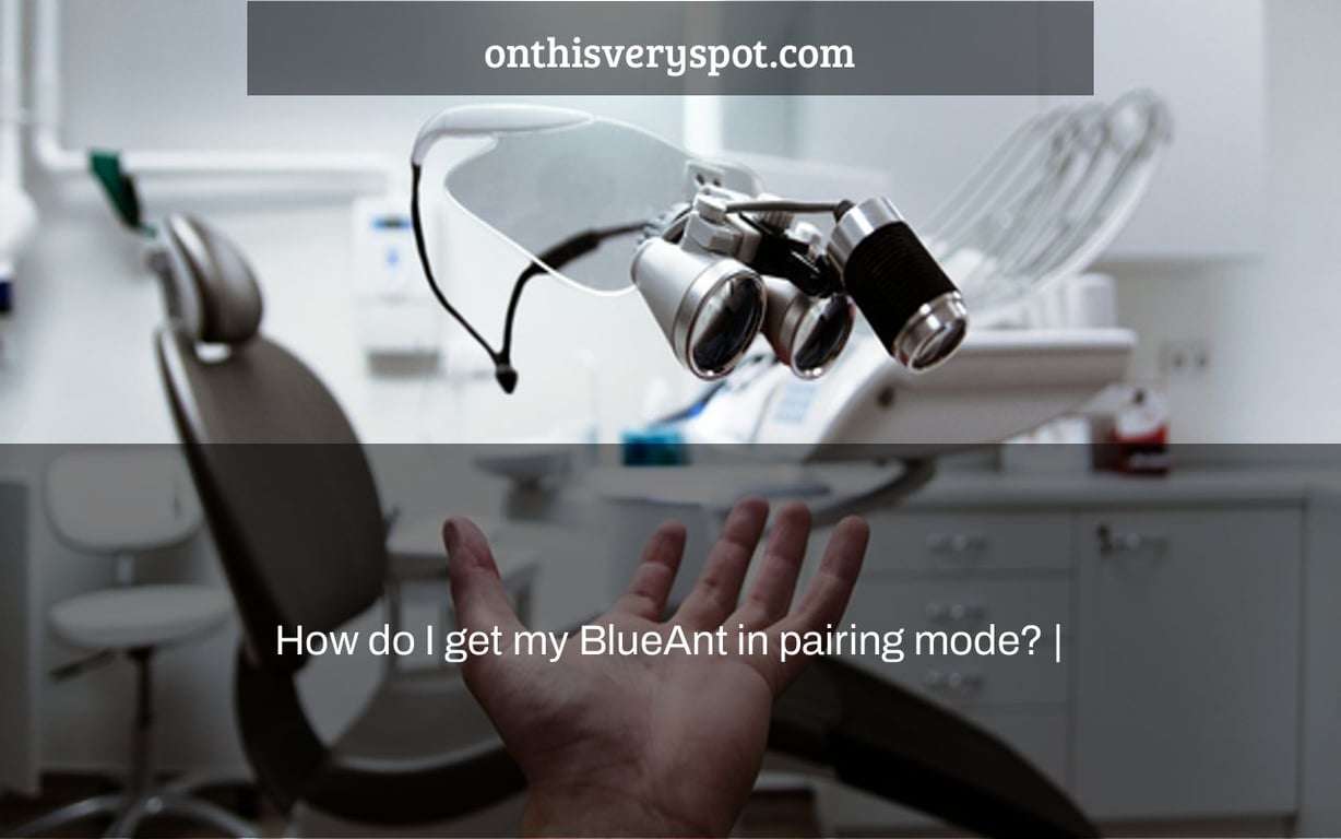 How do I get my BlueAnt in pairing mode? |