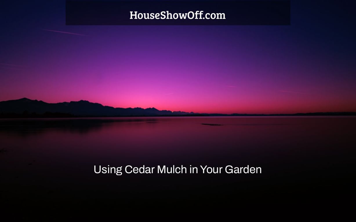Using Cedar Mulch in Your Garden