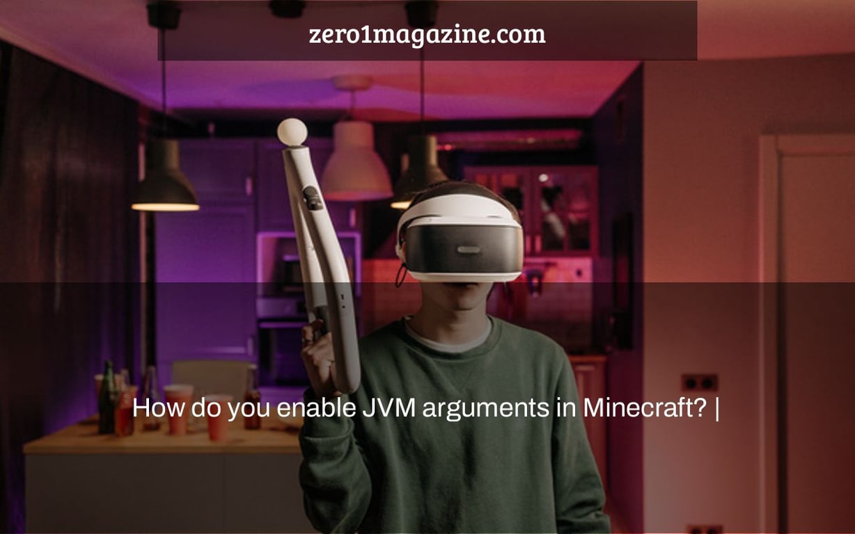 How do you enable JVM arguments in Minecraft? |