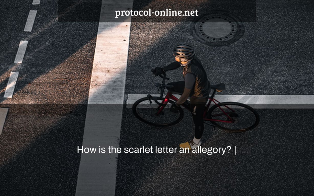 How is the scarlet letter an allegory? |