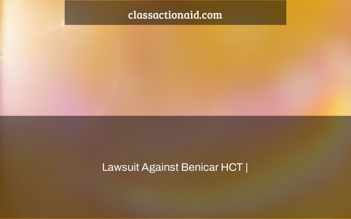 Lawsuit Against Benicar HCT |