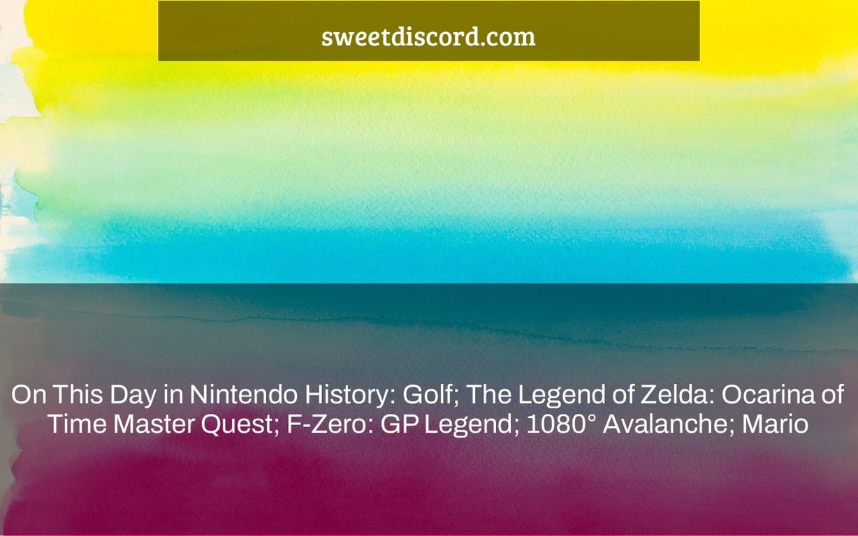 On This Day in Nintendo History: Golf; The Legend of Zelda: Ocarina of Time Master Quest; F-Zero: GP Legend; 1080° Avalanche; Mario & Luigi: Partners in Time