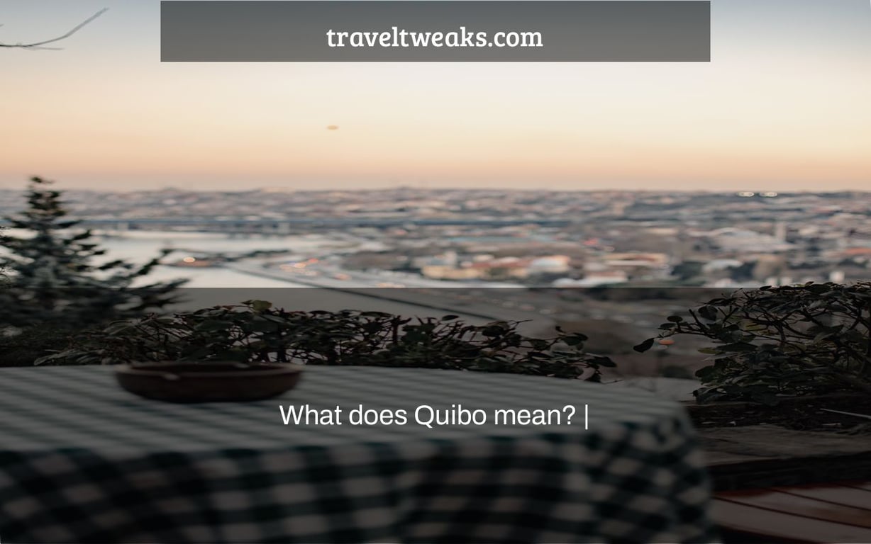 What does Quibo mean? |