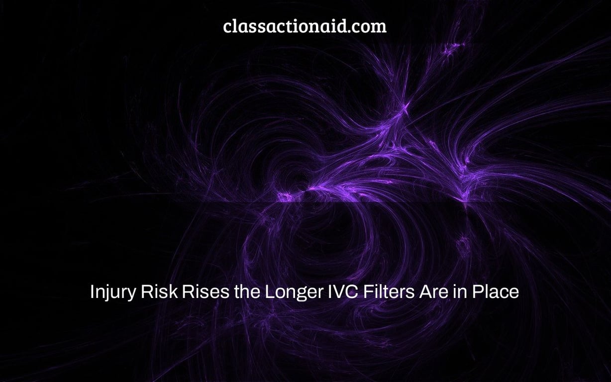 Injury Risk Rises the Longer IVC Filters Are in Place