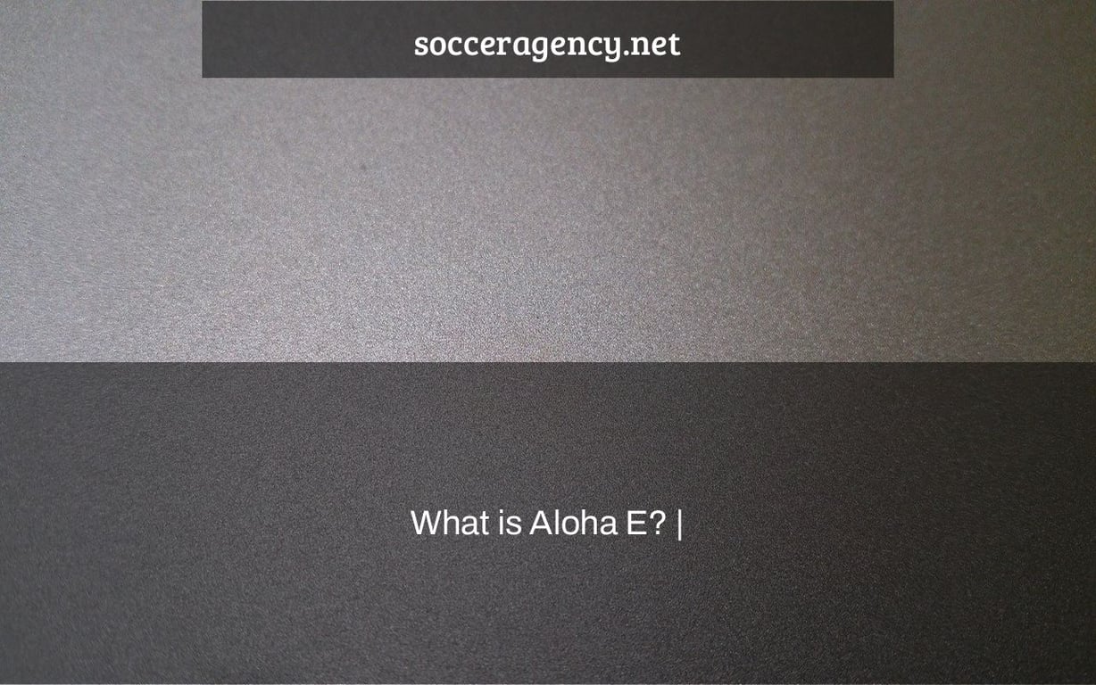 What is Aloha E? |