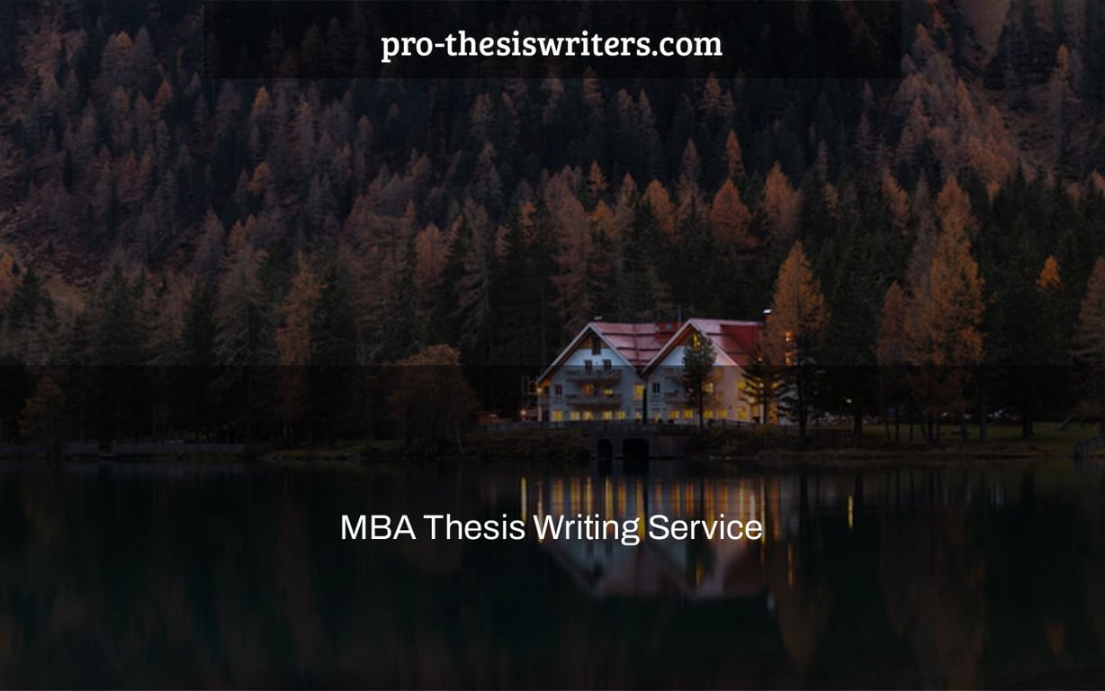 MBA Thesis Writing Service