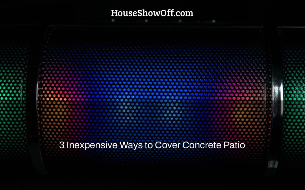 3 Inexpensive Ways to Cover Concrete Patio
