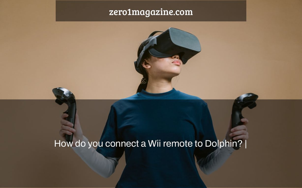 How do you connect a Wii remote to Dolphin? |