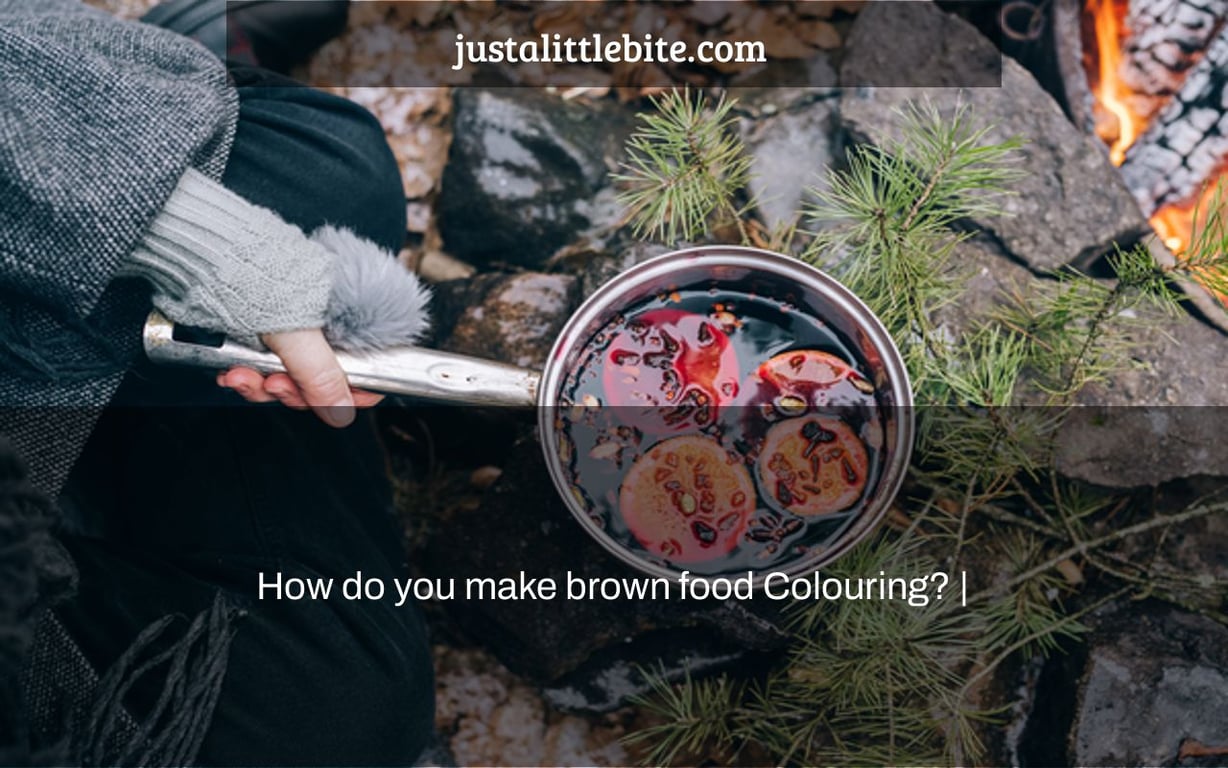 How do you make brown food Colouring? |