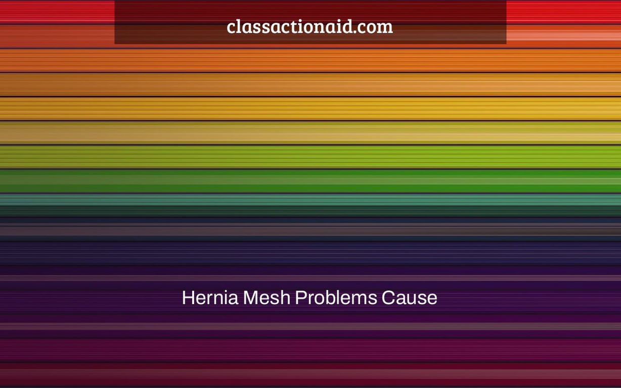 Hernia Mesh Problems Cause "Horrible Pain," Lawsuits