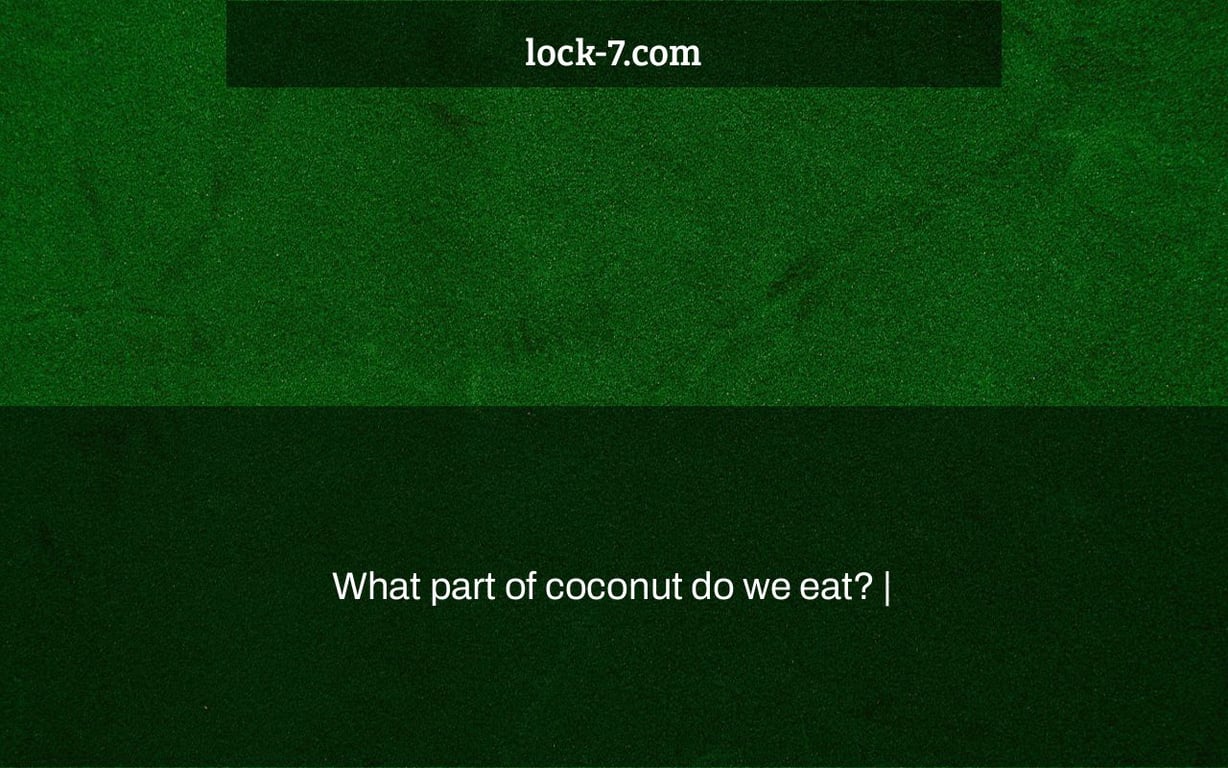 What part of coconut do we eat? |