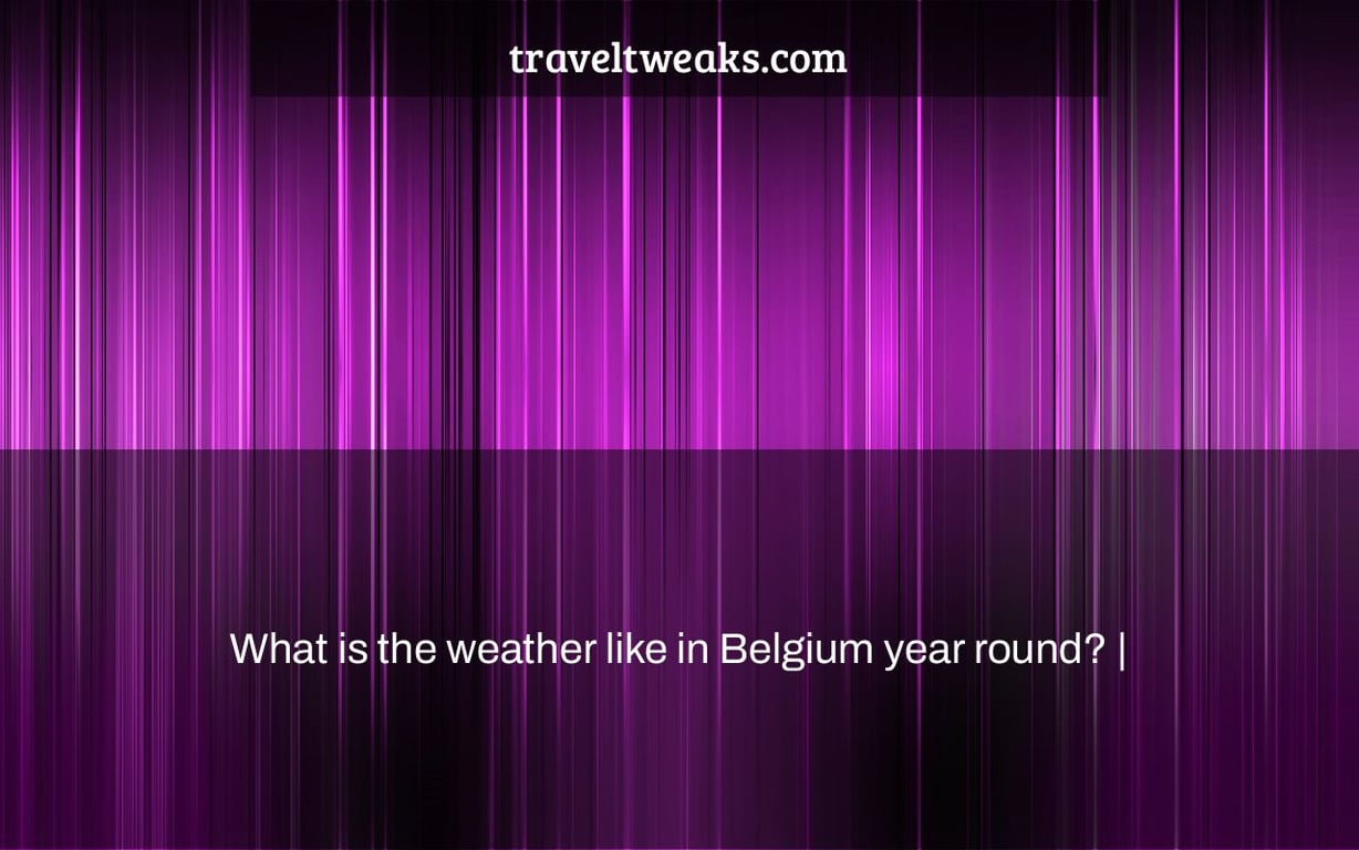 What is the weather like in Belgium year round? |