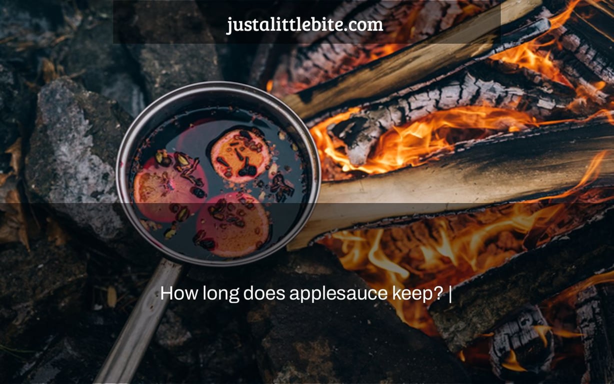 How long does applesauce keep? JustALittleBite