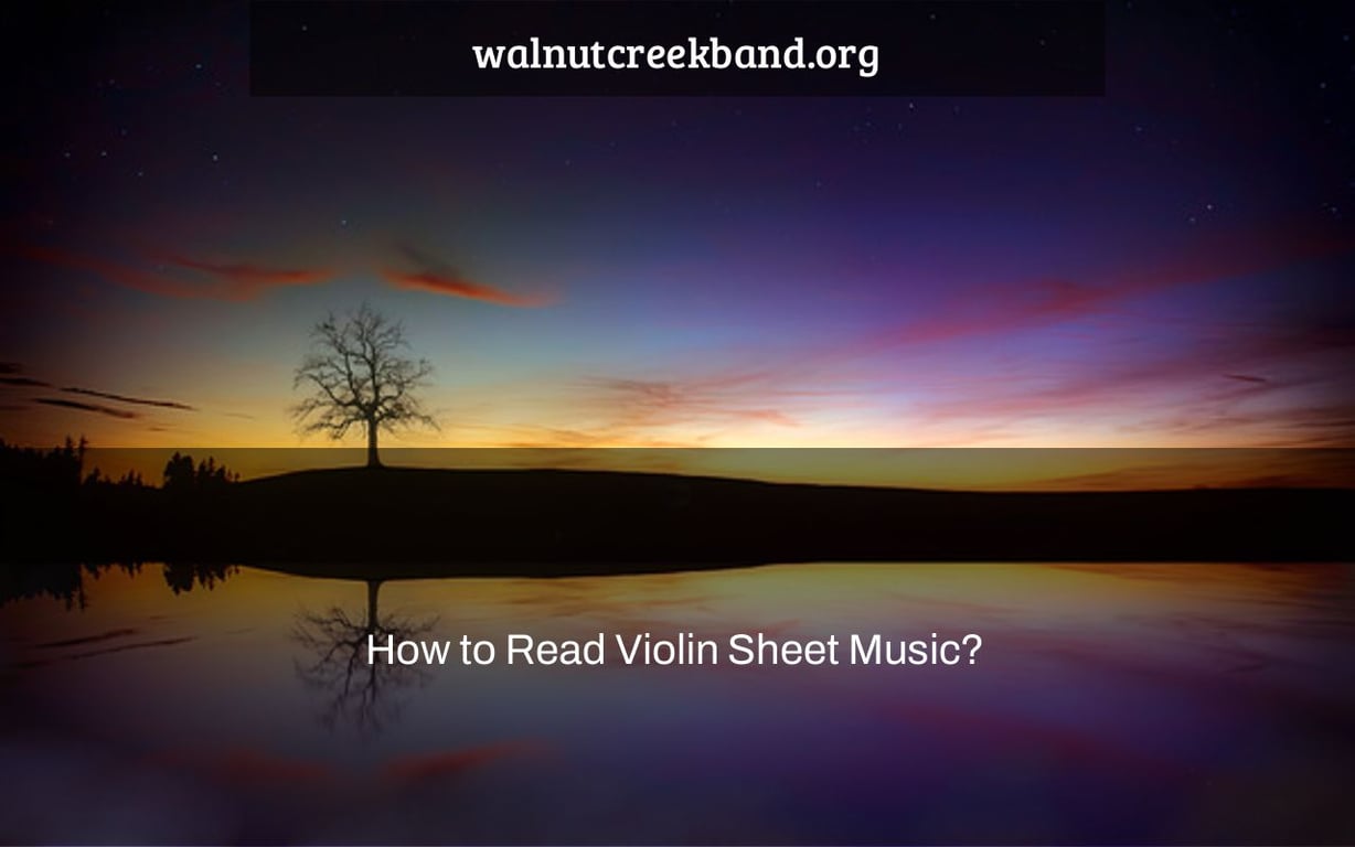 How to Read Violin Sheet Music?