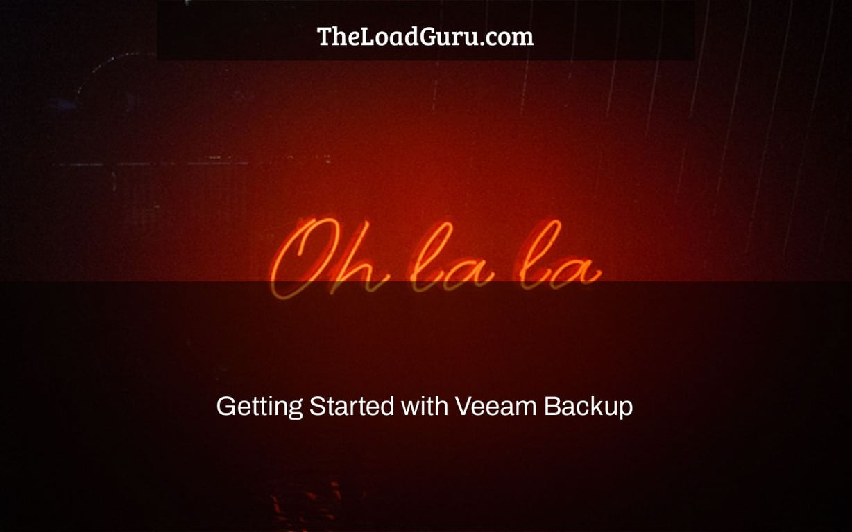 Getting Started with Veeam Backup & Replication and VMware vSphere