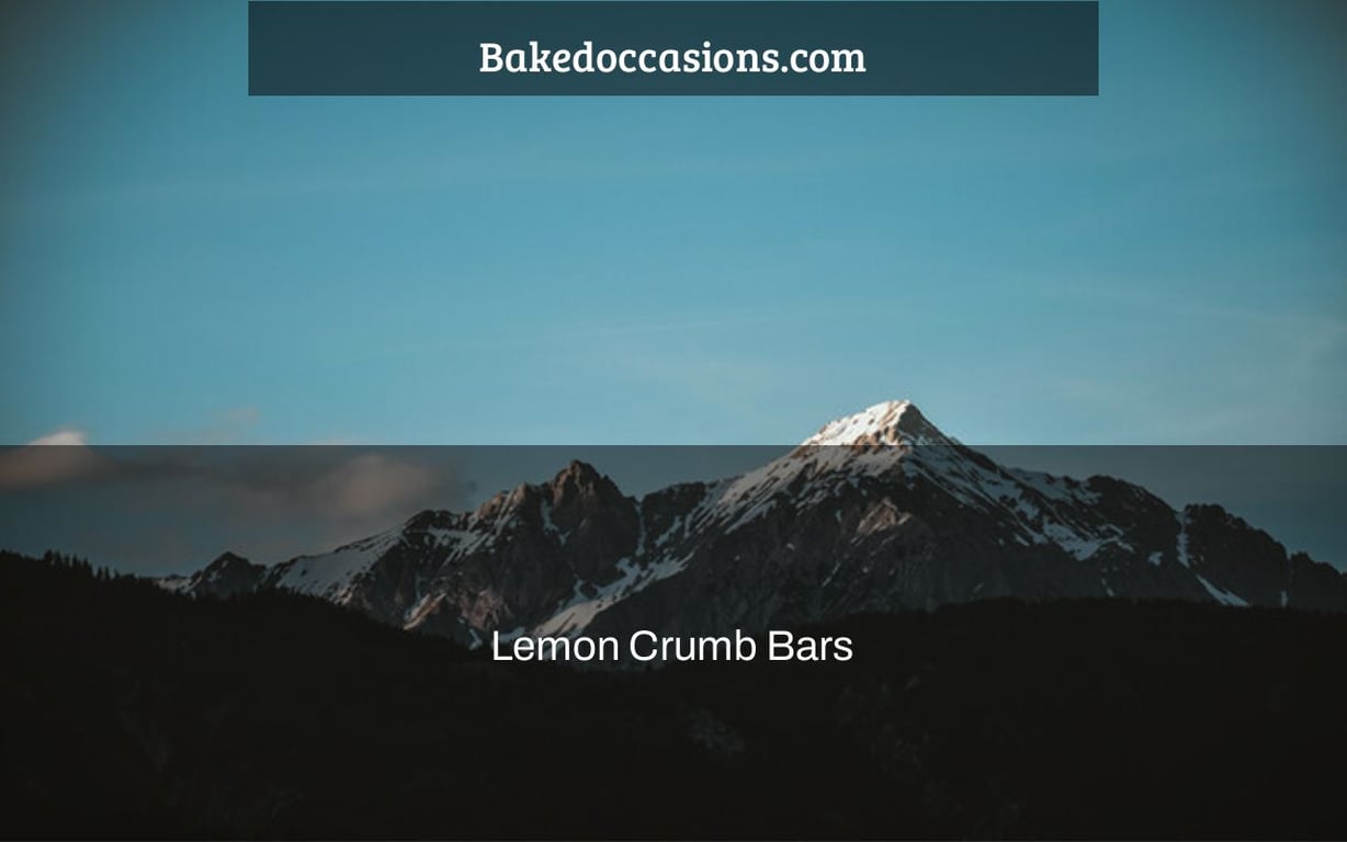 Lemon Crumb Bars