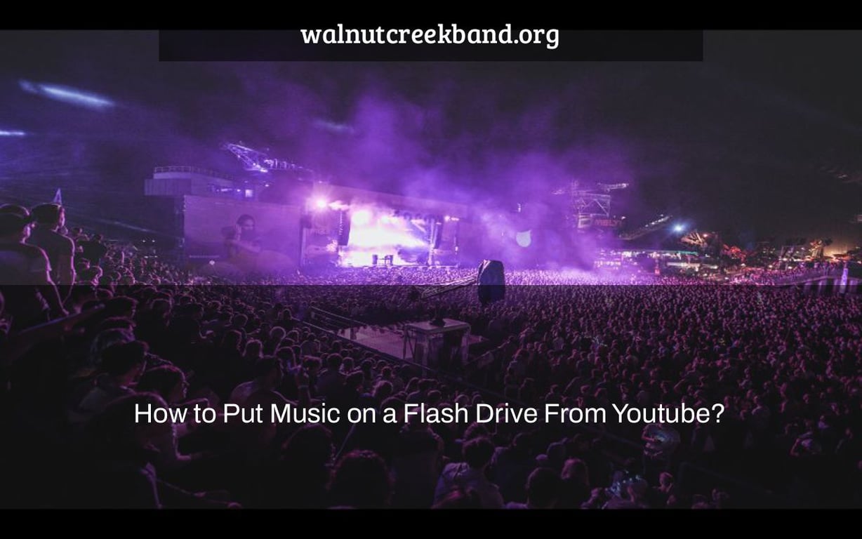 How to Put Music on a Flash Drive From Youtube?