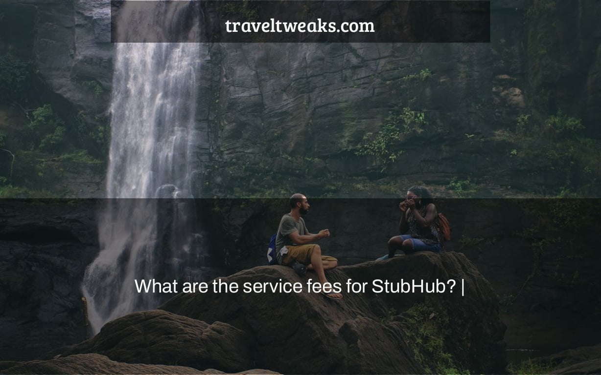 What are the service fees for StubHub? |