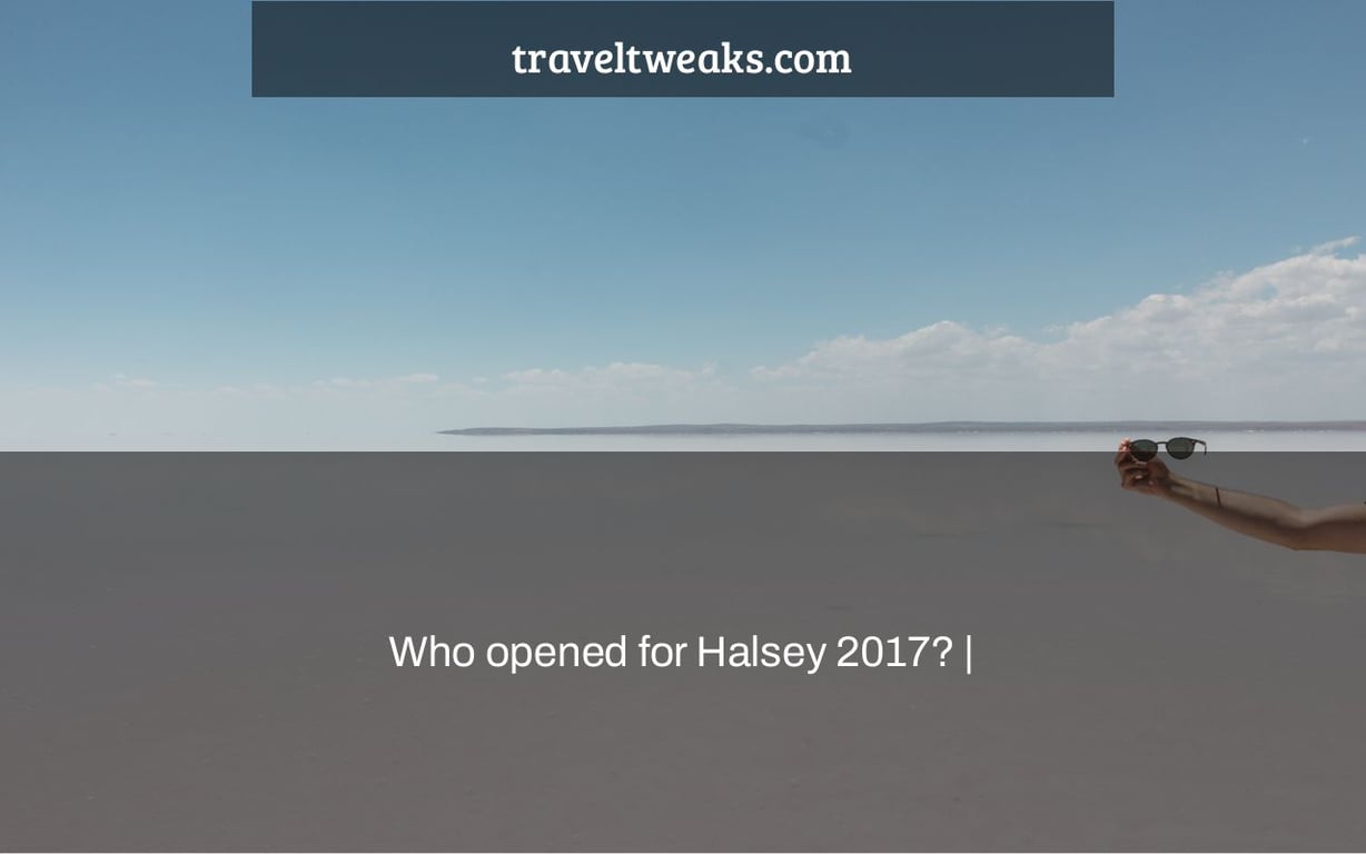 Who opened for Halsey 2017? |