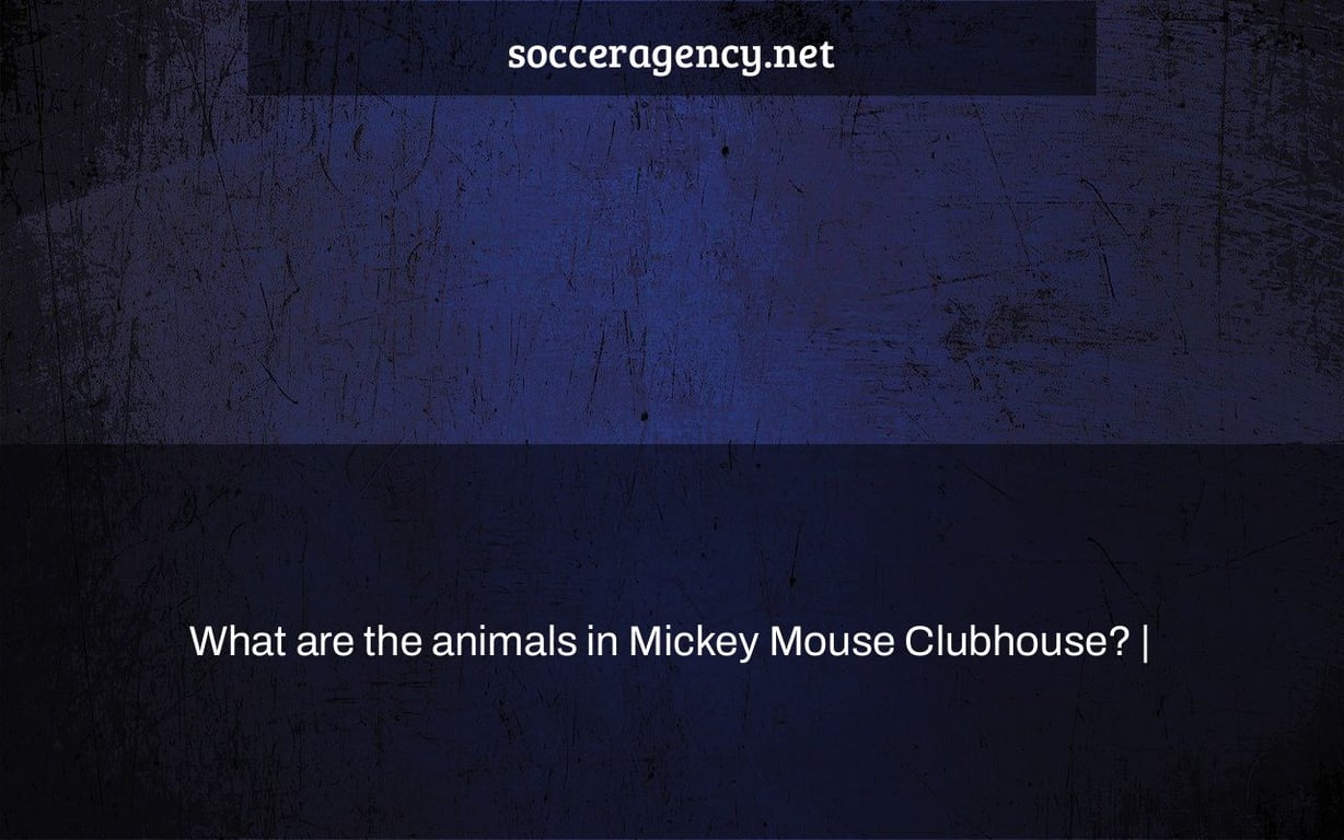 What are the animals in Mickey Mouse Clubhouse? |