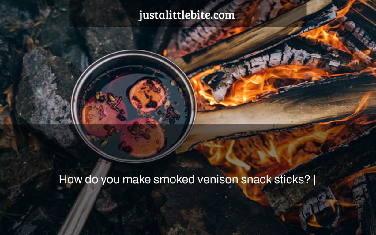 How do you make smoked venison snack sticks? |