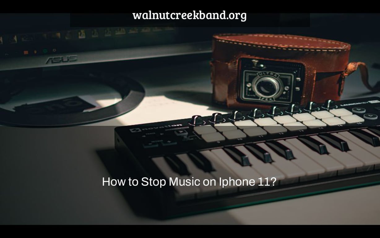 How to Stop Music on Iphone 11?