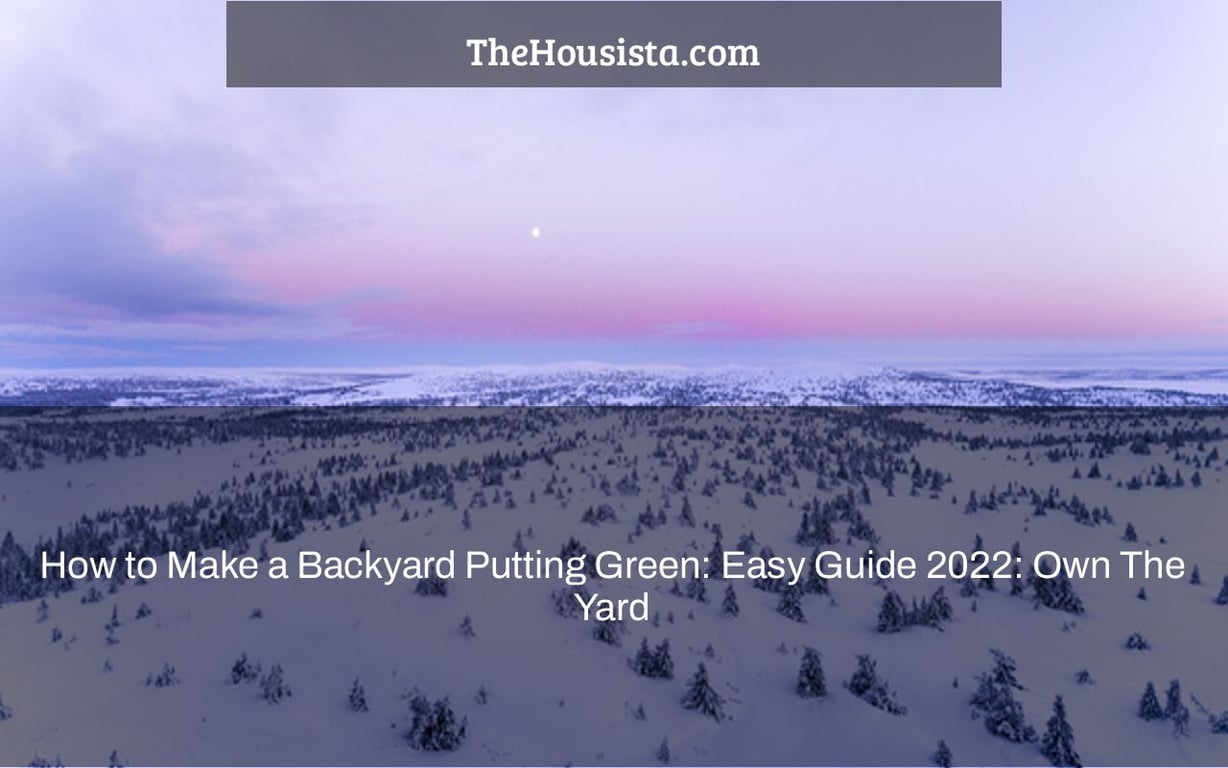 How to Make a Backyard Putting Green: Easy Guide 2022: Own The Yard